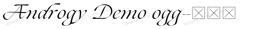 Androgy Demo ogg字体转换